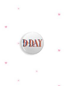 1/6pcs 4.4cm Gold Agust Days Safety Pin Badge, D-DAY Button Brooch, Clothing Bag Backpack Decoration Pin, Perfect Gift For ARMY Fans - Multicolor - View 4
