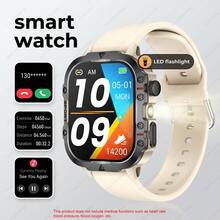 AQMWWG New Men's High-Definition Touchscreen Smartwatch: Wireless Calling // Multiple Sports Modes / Camera / Music, Alarm, Customizable Watch Face, LED Outdoor Light, Smart Connectivity, Ideal Gift For Friends And Family. - View 2