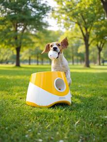 Automatic Ball Launcher For Dogs - 3-Speed Adjustable Dog Training Machine With 3 Chew-Proof Tennis Balls, - (Low Voltage <36V) Automatic Launcher, Indoor/Outdoor Automatic Ball Thrower For Puppy Training & Play - 彩色 - 查看 7