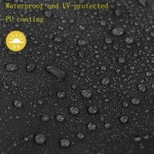 420D Black Table Tennis Table Cover, Full UV Protection, Outdoor Waterproof Durable Sun Shade - Ping Pong Table Cover - View 5