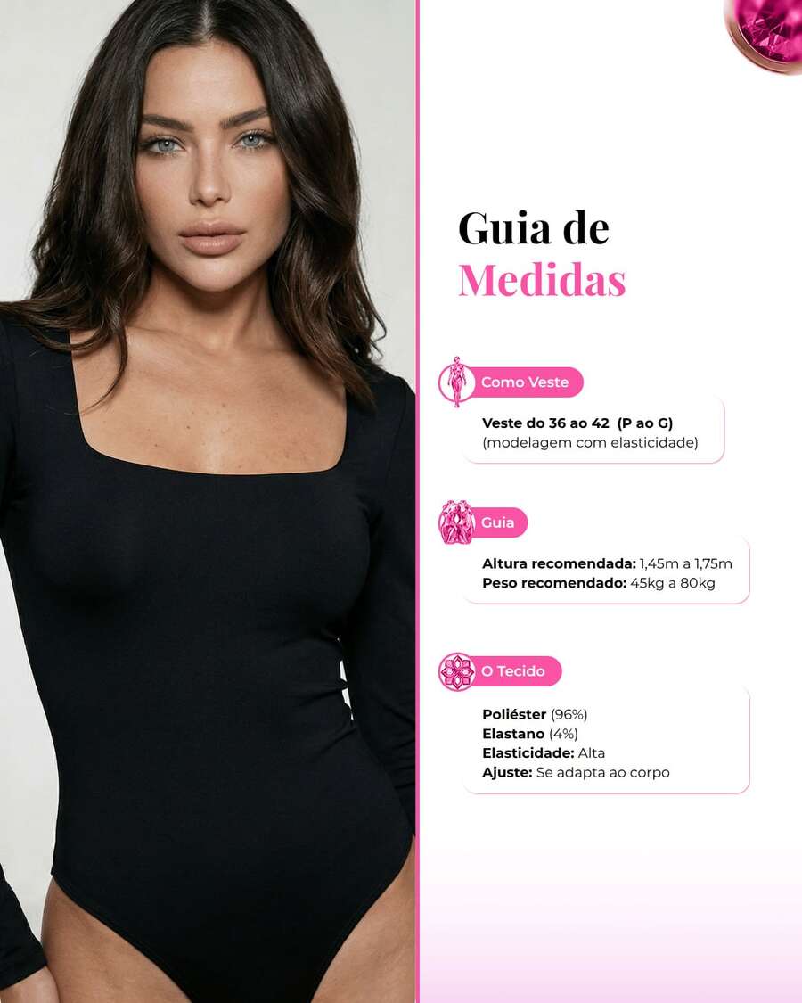 Kit 3 Women's Bodysuit Square Neckline Long Sleeve Suplex Lined Premium Elegant - KHỎA THÂN KHỎA THÂN KHỎA THÂN - Xem 1