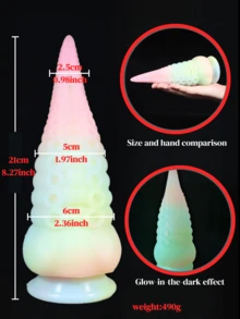 Silicone Realistic Dildo, Glowing Colorful Lifelike Penis Toy, Adult Sex Toy For G-Spot And Prostate Orgasm, Realistic Penis, For Him - one-size - View 8