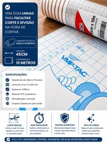 Rolo Papel Parede Adesivo 10 Metros Arabescos Decoração Casa Papel Parede Lavável PVC Decorado Impermeável Aplicação Fácil Ambiente - ARABESCO PRETO/BRANCO - Visão 7