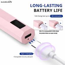 GANLAIX 便携式手持UV/LED美甲灯，可固化各种凝胶指甲油，美甲工具，USB充电式速干美甲灯 - 彩色 - 查看 5