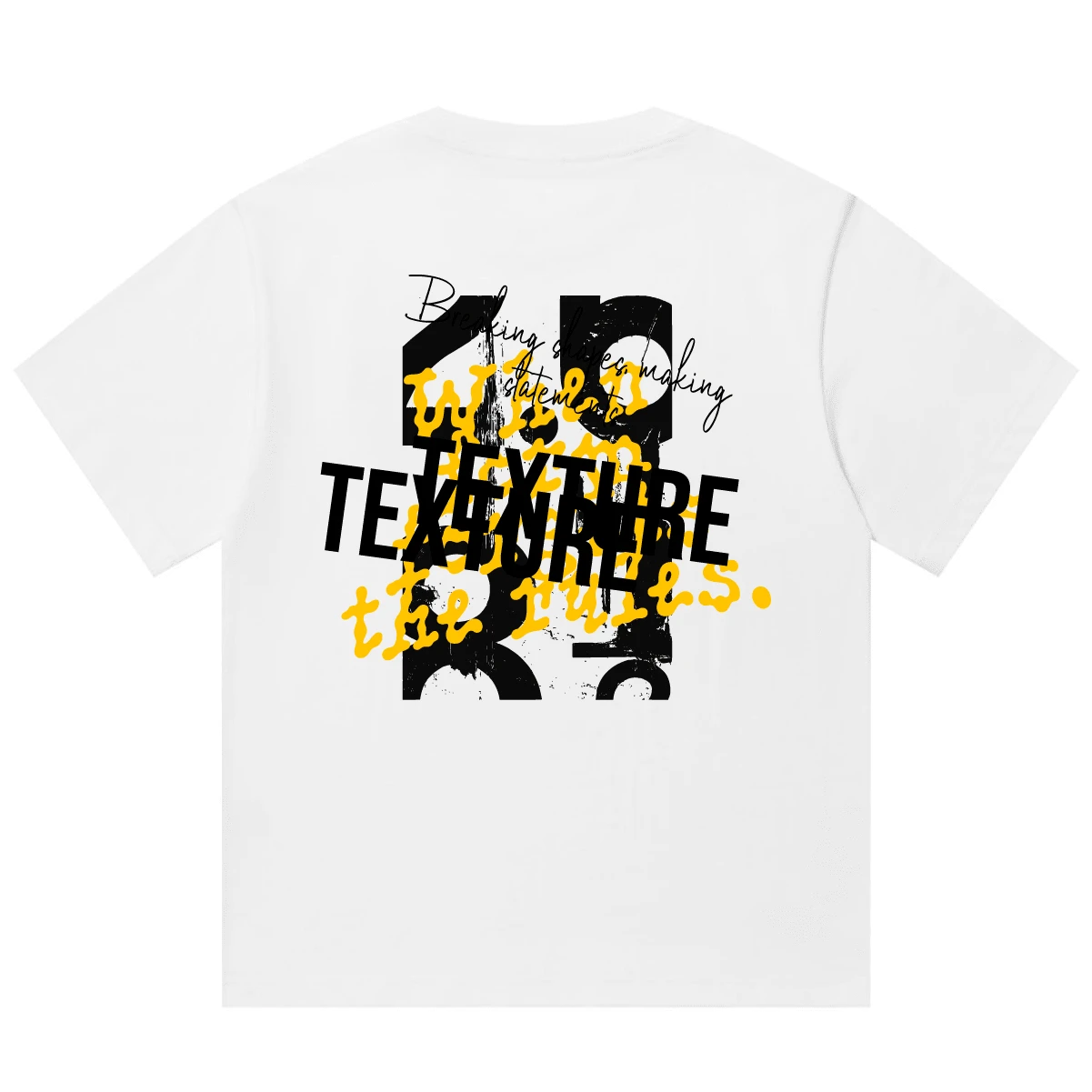 Boy Camiseta De Manga Corta Con Estampado De Letras Retro Americano Para Parejas De Hombres Y Mujeres, Camiseta Holgada De Peso Pesado Para El Verano De 2026. - Blanco - Ver 1