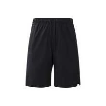 Nike Solid Color Drawstring Straight Leg Quick-Drying Casual Shorts, Men's, Black. - Black - View 1