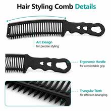 Hair Clipper Guard Set, 2pcs Black Limit Comb Guide Combs For Hair Trimmer, Adjustable Clipper Attachment Styling Tools Compatible With 1.5mm And 4.5mm Cutting Length, Barber Hair Cutting Accessories For Home Salon Professional Use - Multicolor - View 2