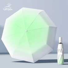 5 Colores Paraguas Totalmente Automático de 12 Varillas con Degradado, Apertura/Cierre Automático, Protección Solar y de Lluvia, Portátil y Ligero, Impermeable y a Prueba de Viento, Diseño de Degradado de Moda, Adecuado para Senderismo y Mochilero - A - Ver 15