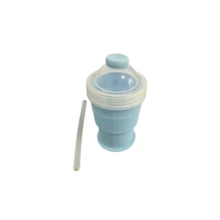 2-In-1 Foldable Silicone Ice Ball Cup With Straw - Portable Reusable Ice Mold Cup, Outdoor Sports Travel Water Bottle For Summer, Anytime Ice Ball Maker - Multicolor - View 12