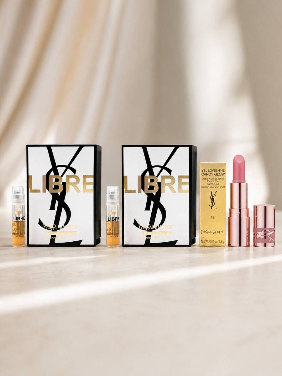 Yves Saint Laurent YSL 3-Piece Mini Beauty Set With Loveshine Lip Balm & Libre Intense Perfume Samples - 3 件裝 - 查看 1