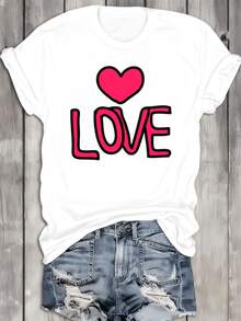 Camiseta blanca de manga corta para mujer - Blanco - Ver 5