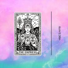 Tarot Card "The Empress", Dark Magic & Occult Style, Waterproof Vinyl Sticker - Durable Smooth Surface, Self-Adhesive Bumper Sticker, Suitable For Cars, Windows, Laptops, Trucks, Water Bottles - Multi-Purpose Durable Design, Car Sticker - Vinyl - View 3