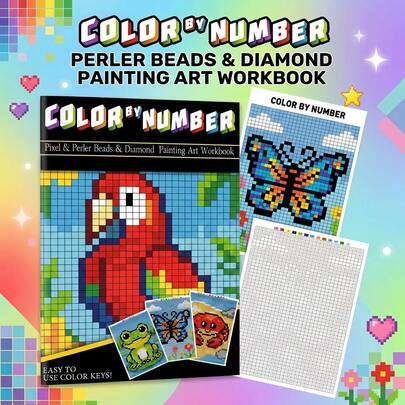 Rompecabezas para colorear con números - Libro de colorear digital A4 para adultos y personas mayores, 12 diseños intrincados de mosaicos con temática animal y cuentas de píxeles, impresión a doble cara, apto para principiantes, libro de trabajo de arte terapéutico para relajación y decoración, regalo perfecto para Navidad, cumpleaños y días festivos