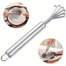 1pc Multifunctional Stainless Steel Kitchen Tool, Combination Of Coconut Shredder And Fish Scaler, Durable And Reliable Kitchen Utensil, Easy To Operate, Space-Saving Design, Ideal Kitchen Accessory, Household Essential, Kitchen Decor, Kitchen Supplies - Multicolor - View 7