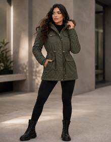 High-Quality Praka Women's Coat For Intense Cold Winters. - Green - View 2