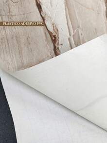 Rolo Papel Parede Adesivo 10 Metros Arabescos Decoração Casa Papel Parede Lavável PVC Decorado Impermeável Aplicação Fácil Ambiente - ARABESCO PRETO/BRANCO - Visão 6