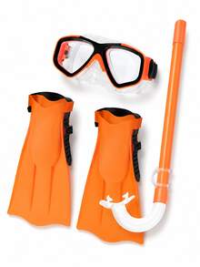 Elegante conjunto de snorkel con visión de alta definición para exploración submarina. Kit de máscara, snorkel y aletas para principiantes. Equipo de snorkel profesional a prueba de fugas para nadadores. Combo de máscara, snorkel y aletas con sello de silicona. Máscara de snorkel perfecta para vacaciones en la playa, snorkel, natación y surf. Conjuntos de snorkel, aletas de natación y juguetes acuáticos. - Amarillo - Ver 11