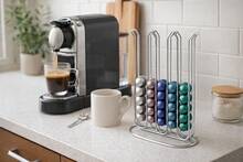 Soporte para cápsulas de café, organizador vertical de cápsulas, expositor de sobremesa para rincón de café y cocina. - Ver 5