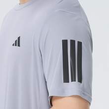 Camiseta de manga corta de color liso para hombre adidas Workout Essentials Base Outdoor Comfort Sports - Plata clara - Ver 7