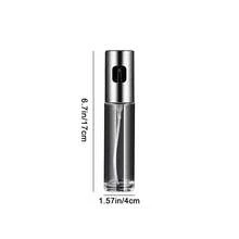 Bouteille de vaporisation d'huile d'olive en acier inoxydable, bouteille de vaporisateur en verre pour la cuisson, la pâtisserie, le distributeur de condiments de cuisine, vaporisateur d'huile anti-fuite pour la cuisson et le grillage, accessoire de cuisine essentiel avec buse intégrée - Multicolore - Voir 3