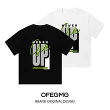 Boy Camiseta De Manga Corta Para Hombre De AlgodóN Puro, Nuevo Modelo De Verano 2026, Elegante Y A La Moda Con Estampado De Letras. - Blanco - Ver 3