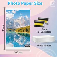 Bộ in ảnh du lịch & tiệc tùng – Giấy Selphy CP1300/CP1500 khổ 4x6 inch, hoàn hảo cho các dự án album ảnh, tự làm sổ lưu niệm, ảnh sinh nhật, đám cưới, gia đình, kỳ nghỉ, ảnh thú cưng & em bé, các dịp lễ hội và quà tặng. - Xem 10