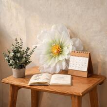 Floare artificială de bujoraș din fir de 50 cm, decor mare din fir, recuzită pentru grădină, petrecere de zi de naștere, banchet, ceremonie, biserică, decor perete, decorațiune nuntă, aranjament floral pentru fundalul casei, Ziua Îndrăgostiților și evenimente speciale, cadouri de zi de naștere - Multicolor - Vizualizare 3
