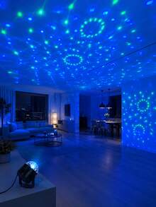 1pc USB Powered Multicolor Star Projector Light, Suitable For Bedroom, Living Room, Game Room, Party, Room Decor - Multicolor - View 6