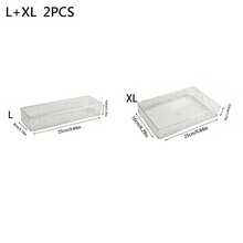 1 hộp - 30 hộp/hộp đựng đồ dùng nhà bếp bằng acrylic trong suốt, hộp đựng mỹ phẩm, nước hoa, đồ chăm sóc da, văn phòng phẩm, đồ dùng phòng tắm, bàn làm việc và nhà bếp. - mô hình tinh thể trong suốt - Xem 16