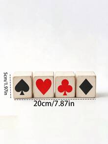 4pcs Set: Poker Theme Party Decorations - Party Decorations, Birthday Backdrop, Dance Decorations, Photo Props, Party Gift Boxes, Gift Wrapping Supplies, Candy Boxes, Tabletop Decor, Party Favors - Playing Card Patterns - View 5