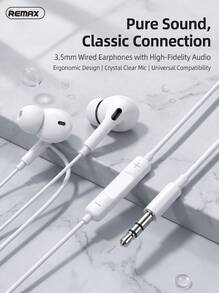 REMAX 3.5mm/Type-C/Lightning三接口有線耳機 高解析無損音質 HiFi入耳式 聽聲辨別遊戲K歌帶麥 通用蘋果安卓手機平板電腦 - 查看 11