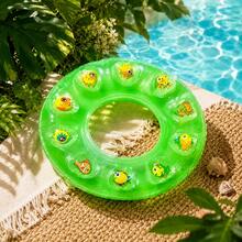 Anillos inflables para nadar, anillos inflables de PVC, flotadores de axila neutros, incluyendo verde, con forma de rosquilla, adecuados para deportes acuáticos de verano, fiestas en la piscina, fiestas en la playa, piscinas, playas y anillos de natación para vacaciones de verano - Añade un flotador con colchón de aire. - Ver 8