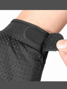 1 Pair Black Tactical Fighting Gloves, Silicone Anti-Slip Design, Suitable For Sports, Fitness Training, Fighting Training, Exposed Finger Sports Gloves Suitable For Outdoor Cycling, Fishing, Climbing And Other Sports, Half Finger Sports Gloves - Multicolor - View 7