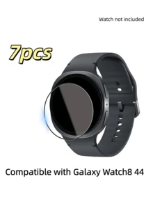 Glass (7 Pack) Compatible With Galaxy Watch 8/7/6/5/4/Galaxy Watch8/6 Classic/Galaxy Watch Ultra Screen Protector (40mm/44mm/46mm/47mm), Anti Scratch 9H Hardness Protective Tempered Glass - 7pcs - View 18