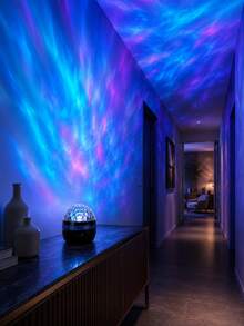 [Northern Lights Projection Lamp] Colorful Wall & Ceiling Ambiance Light, Desktop Decor Lamp, Suitable For Bedside, Dorm, Room Decor, Party - Multicolor - View 3