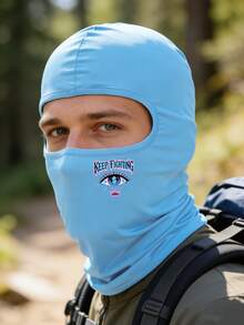 Musion 1 pièce Masque de visage cagoule Keep Fighting Dollar Eye, cagoule respirante et coupe-vent pour hommes et femmes, masque de ski de protection solaire pour sports de plein air - Multicolore - Voir 10