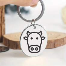 Exquisite Pet Collar Accessory, Small Stainless Steel Dog Tag Pendant, Subtle Decoration To Enhance Appearance, Universal Keychain For Pet Lovers For Daily Wear, Suitable For Various Small Pets - Multicolor - View 8