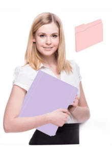6pcs 8.5 X 11 Inch Manila Folders, Colorful File Folders, Home Office School Supplies For Documents, Files And Papers, 6 Bright Colors - Manila Folder - View 10