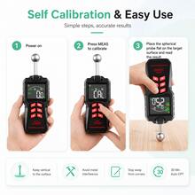 Digital Hygrometer, High Precision Moisture Meter For Wood, Wall, Damp Detection With Backlight, Dew Point Measurement - Multicolor - View 10