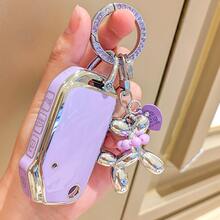 Kia Car Key Chain Set With Puppy Keychain, Rhinestone Keyring, Suitable For Kia Ceed, Cerato, Forte, Sorento, Soul, Sportage, Telluride, K5 Key Fob Cover - Puppy Style - View 3