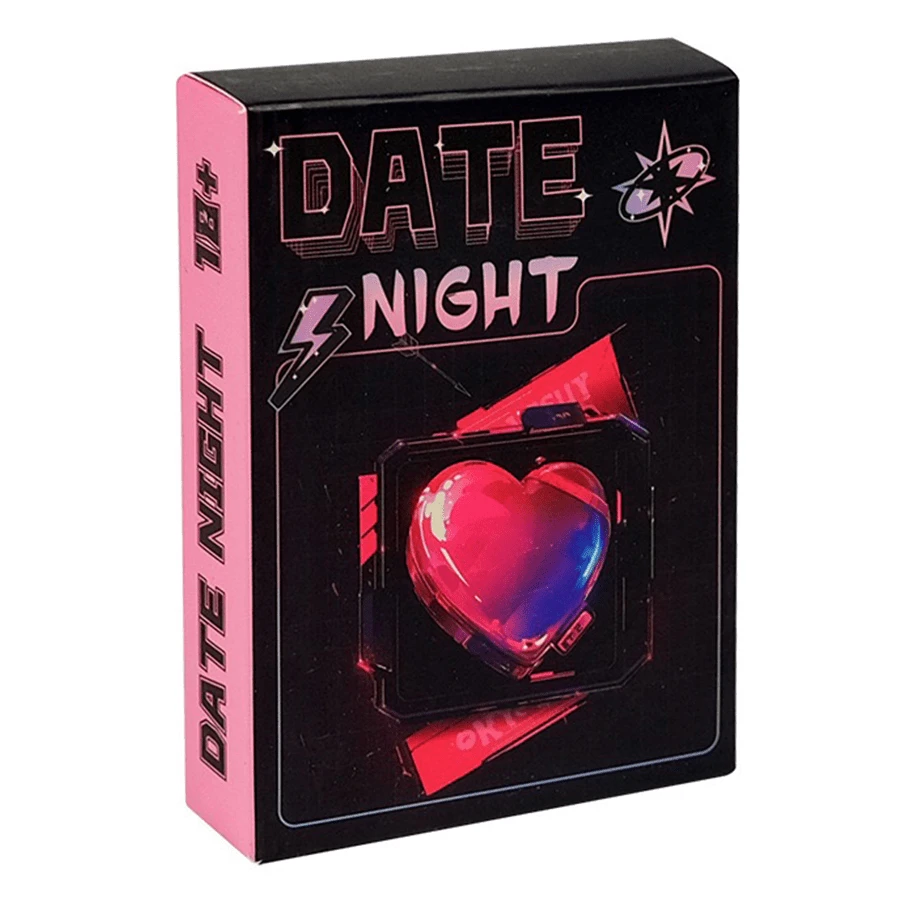 Date Night Couples Conversation Card Game - 18+ Romantic Questions And Fun Challenge Card Deck Suitable For Date Night And Relationship Development, High-Quality Durable Mini Card Game, Perfect Gift For Valentine's Day, Anniversary, Wedding And Couples Night - View 1