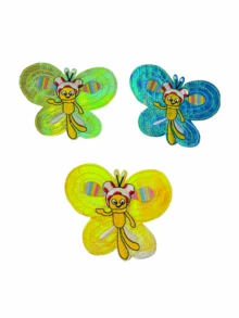 Bộ 6 miếng vá thêu hình con ong ngộ nghĩnh - Nhiều màu - Xem 6