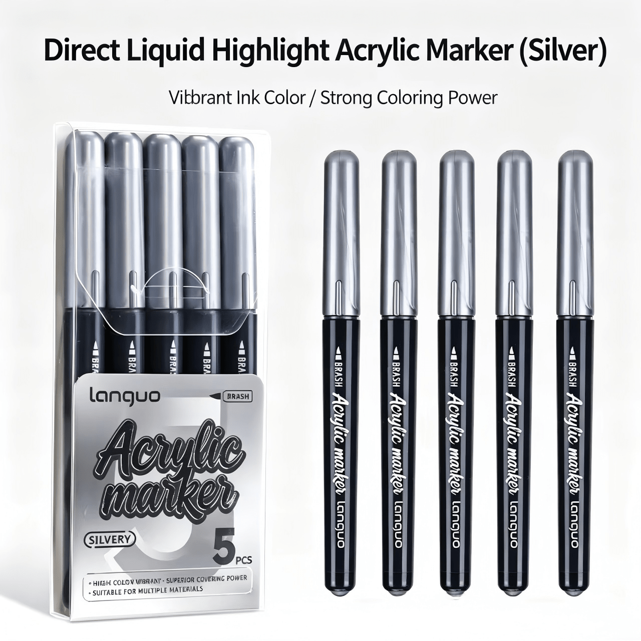 Bộ 9 bút vẽ màu acrylic Languo, 720 màu, đầu bút mềm có thể pha trộn, thích hợp cho vẽ tranh, thủ công DIY, dụng cụ mỹ thuật trường học, các lớp học nghệ thuật, mùa tựu trường và nhiều hơn nữa. - Nhiều màu - Xem 44