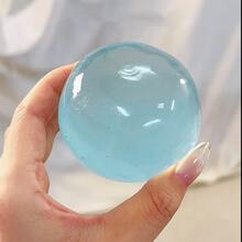 可塑性慢回彈藍色椰子油擠壓球，6cm圓形麥爾材質壓力釋放擠壓玩具，節日禮物，趣味可愛禮物，生日禮物，復活節禮物，萬聖節禮物，聖誕禮物，派對小禮物 - 彩色 - 查看 5