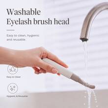 TOUCHBeauty Heated Eyelash Curler With Comb, Suitable For Soft/Short/Long Lashes, Washable Brush Head, Max Temp 80°C For Fast Natural Curl & Long-Lasting, 2 Heat Settings Anti-Scald, Type-C Charging, Gift For Women - Light Grey - View 8