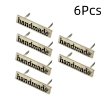2/4/6/8Pcs Handmade Metal Letter Labels, Suitable For DIY Wallets, Bags, Hats, Clothing, Sewing Accessories, Multi-Functional Rectangular Labels, DIY Wallet Making Accessories, DIY Wallet Making - Multicolor - View 24