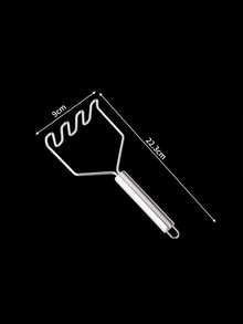 1pc Stainless Steel Potato Press, Potato Masher, Potato Puree Extractor, Potato Puree Press Tool, Manual Vegetable And Fruit Puree Extractor Tool - Multicolor - View 10
