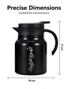 Bộ cà phê 3 món bằng thép không gỉ, bao gồm 1 bình cà phê cách nhiệt chân không 1000ml và 2 cốc hai lớp. Được làm từ thép không gỉ chất lượng cao với khả năng chịu nhiệt và lạnh tuyệt vời, thể hiện nét quyến rũ phong cách truyền thống. Phù hợp cho gia đình, văn phòng hoặc tiếp khách, mang lại trải nghiệm cà phê tuyệt vời và là lựa chọn quà tặng lý tưởng. - màu đen - Xem 7