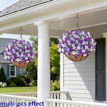 24 Stücke dreifarbige Farbverlauf Gänseblümchen Künstliche Blumen, geeignet für Feiertags-Dekoration, Outdoor Garten Dekoration, Frühlings-/Sommer-Dekoration, Innen- und Außenbereich Dekoration, Luxusresidenz, Büro, Hotel, Zuhause, Hochzeit, saisonale Feiern, Outdoor-Festivals, Einweihungsgeschenke, anwendbar für alle Raumtypen - Lila + Weiß - Übersicht 6
