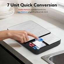 10kg/1g High Capacity & 0.01g High Precision Electronic Food Scale With Dual Weighing Zones, Suitable For Ingredients, Powder, Food Education And Baking, Requires 3 AAA Batteries (Not Included) - Multicolor - View 7